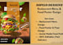 design restaurant food poster and menu